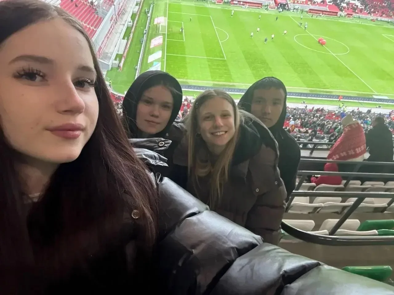 Посещение студентами Казанского колледжа технологии и дизайна матча Рубин -ЦСКА